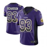 Camiseta NFL Limited Minnesota Vikings Sheldon Richardson Violeta 2018 Rush Drift Fashion