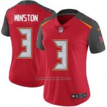 Camiseta NFL Limited Mujer Tampa Bay Buccaneers 3 Jameis Winston Rojo