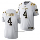 Camiseta NFL Limited New England Patriots Jarrett Stidham Golden Edition 2020 Blanco