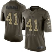 Camiseta NFL Limited New Orleans Saints 41 Alvin Kamara Verde Stitched 2015 Salute To Service
