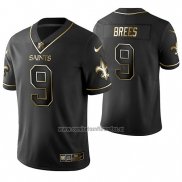 Camiseta NFL Limited New Orleans Saints Drew Brees Golden Edition Negro