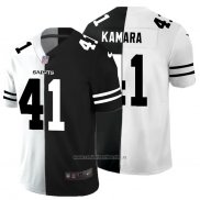 Camiseta NFL Limited New Orleans Saints Kamara White Black Split