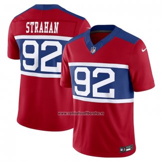 Camiseta NFL Limited New York Giants Michael Strahan Alterno Vapor F.U.S.E. Retired Rojo