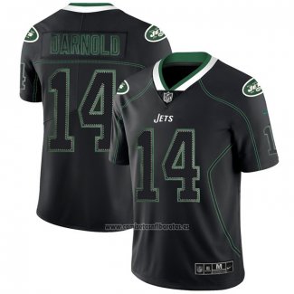 Camiseta NFL Limited New York Jets Darnold Lights Out Negro