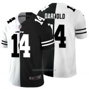 Camiseta NFL Limited New York Jets Darnold White Black Split