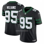 Camiseta NFL Limited New York Jets Quinnen Williams Alterno Vapor F.U.S.E. Negro