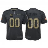 Camiseta NFL Limited Nino Green Bay Packers Personalizada 2016 Salute To Service Negro
