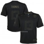 Camiseta NFL Limited Nino New Orleans Saints Michael Thomas 2020 Salute To Service Negro