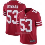 Camiseta NFL Limited Nino San Francisco 49ers 53 Bowman Rojo