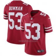 Camiseta NFL Limited Nino San Francisco 49ers 53 Bowman Rojo