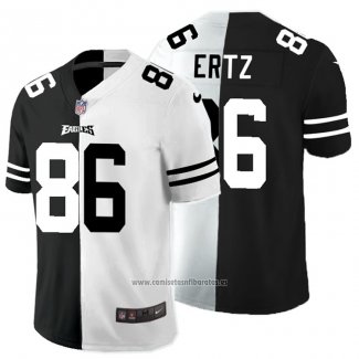 Camiseta NFL Limited Philadelphia Eagles Ertz Black White Split