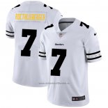 Camiseta NFL Limited Pittsburgh Steelers Roethlisberger Team Logo Fashion Blanco