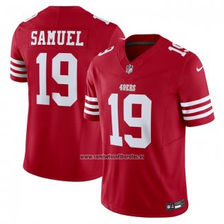 Camiseta NFL Limited San Francisco 49ers Deebo Samuel 19 Vapor F.U.S.E. Rojo