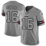 Camiseta NFL Limited San Francisco 49ers Montana Team Logo Gridiron Gris