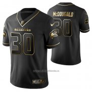 Camiseta NFL Limited Seattle Seahawks Brad Mcdougald Golden Edition Negro