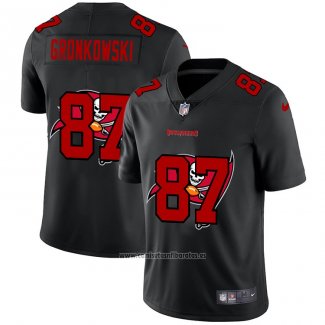 Camiseta NFL Limited Tampa Bay Buccaneers Gronkowski Logo Dual Overlap Negro