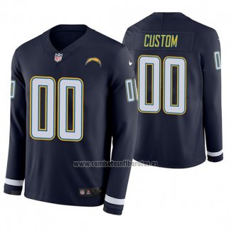 Camiseta NFL Los Angeles Chargers Personalizada Azul Therma Manga Larga