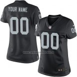 Camiseta NFL Mujer Las Vegas Raiders Personalizada Negro