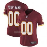 Camiseta NFL Mujer Washington Commanders Personalizada Rojo