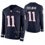 Camiseta NFL Therma Manga Larga New England Patriots Julian Edelman Azul