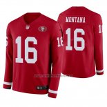 Camiseta NFL Therma Manga Larga San Francisco 49ers Joe Montana Rojo