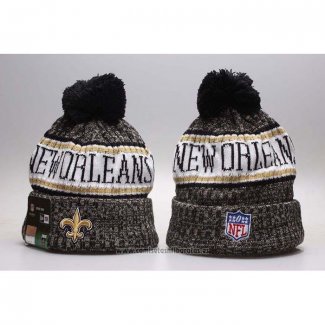 Gorro Beanie New Orleans Saints Negro Amarillo