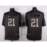 Camiseta NFL Anthracite Arizona Cardinals Peterson 2016 Salute To Service