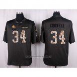 Camiseta NFL Anthracite Cleveland Browns Crowell 2016 Salute To Service