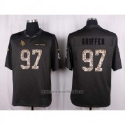 Camiseta NFL Anthracite Minnesota Vikings Griffen 2016 Salute To Service