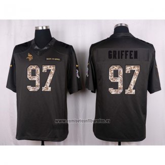 Camiseta NFL Anthracite Minnesota Vikings Griffen 2016 Salute To Service