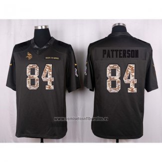Camiseta NFL Anthracite Minnesota Vikings Patterson 2016 Salute To Service