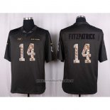 Camiseta NFL Anthracite New York Jets Fitzpatrick 2016 Salute To Service
