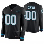 Camiseta NFL Carolina Panthers Personalizada Negro Therma Manga Larga