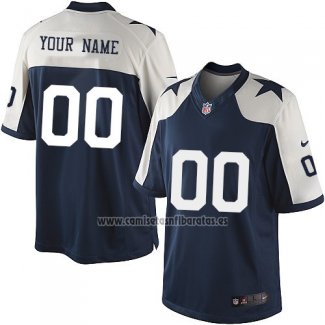 Camiseta NFL Dallas Cowboys Personalizada Azul Blanco