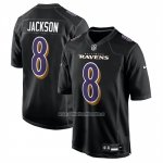 Camiseta NFL Game Baltimore Ravens Lamar Jackson Carbon Negro