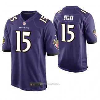 Camiseta NFL Game Baltimore Ravens Marquise Brown Violeta