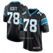 Camiseta NFL Game Carolina Panthers Trent Scott Negro