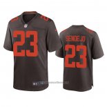 Camiseta NFL Game Cleveland Browns Andrew Sendejo Alterno Marron