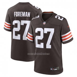 Camiseta NFL Game Cleveland Browns D'Onta Foreman Marron