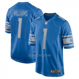 Camiseta NFL Game Detroit Lions Jameson Williams 2022 NFL Draft Pick Azul