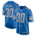 Camiseta NFL Game Detroit Lions Jeff Okudah Azul