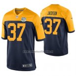 Camiseta NFL Game Green Bay Packers Josh Jackson Azul 100th Anniversary Alternate