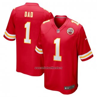 Camiseta NFL Game Kansas City Chiefs Number 1 Dad Rojo