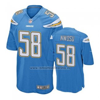 Camiseta NFL Game Los Angeles Chargers Uchenna Nwosu Azul2