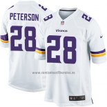 Camiseta NFL Game Minnesota Vikings Peterson Blanco