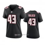 Camiseta NFL Game Mujer Atlanta Falcons Mykal Walker Throwback Negro