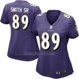 Camiseta NFL Game Mujer Baltimore Ravens Smith Sr Violeta