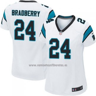 Camiseta NFL Game Mujer Carolina Panthers Bradberry Blanco