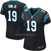 Camiseta NFL Game Mujer Carolina Panthers Ginn Jr Negro