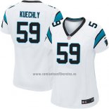 Camiseta NFL Game Mujer Carolina Panthers Kuechly Blanco
